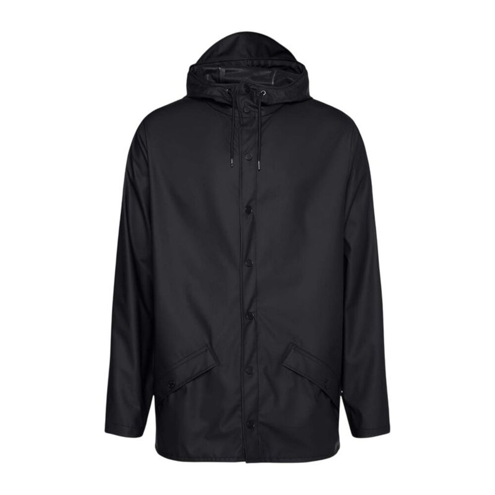 Rains Mens Waterproof Jacket / Black